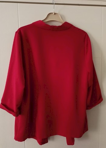 Kırmızı Kadın Ofis Ceketi - Görsel 6