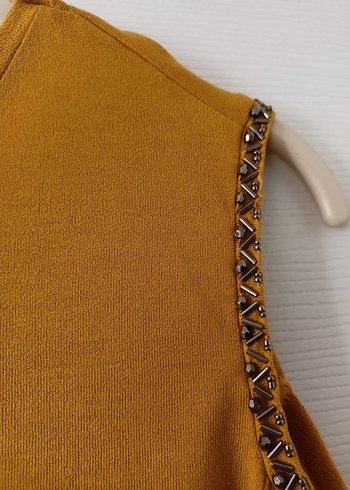 hardal  Salaş Bohem omzu açık Bluz - Görsel 6