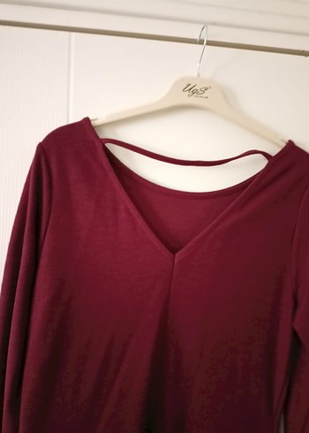 uzun kollu kışlık mini elbise - Görsel 5