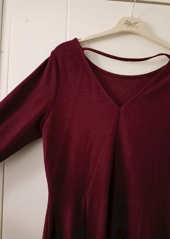 uzun kollu kışlık mini elbise - Görsel 6