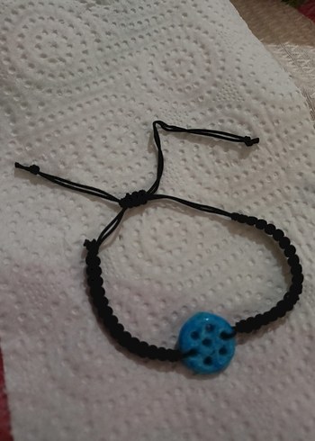 Mardinden alınmıştır Turkuaz Boncuklu  Kadın Bileklik - Görsel 4