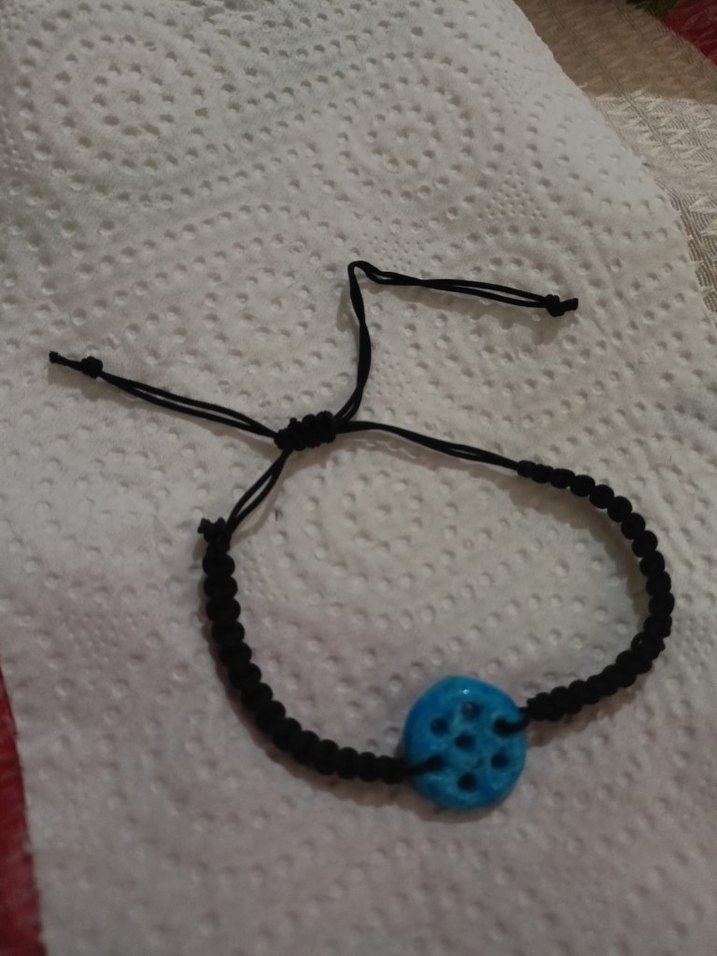 Mardinden alınmıştır Turkuaz Boncuklu  Kadın Bileklik - Görsel 4