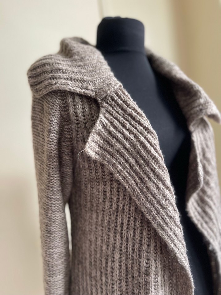 Koyu Sütlü Kahve Hırka - Görsel 4