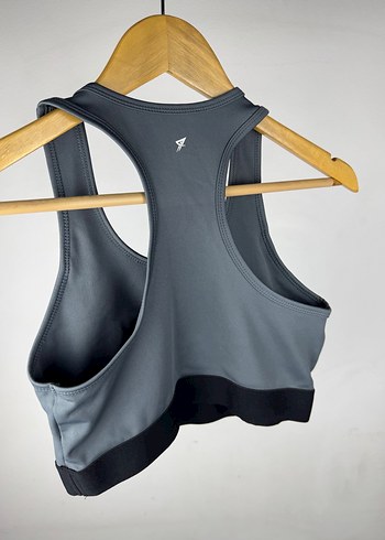 Gri Sporcu Üst - Görsel 3