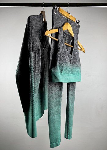 Spor Kombin Ürünler  Yeşil Gri Takım - Görsel 5