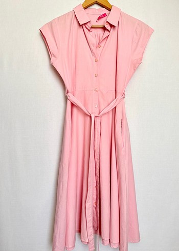 Açık Pembe Elbise - Görsel 6