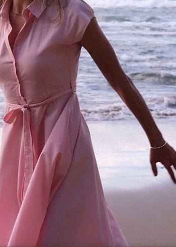 Açık Pembe Elbise - Görsel 2