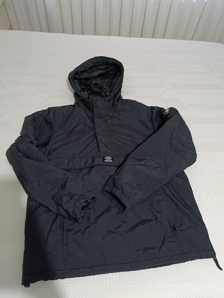 Siyah Fermuarlı Kapüşonlu Erkek Mont - Görsel 2