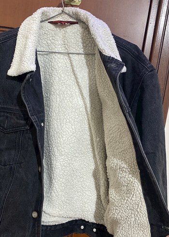 s Beden Düğmeli Gri unisex Denim Ceket