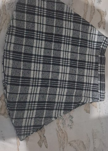 Gri Ekose Pilili  Kadın Etek - Görsel 2