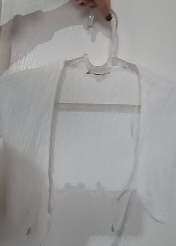 Beyaz Keten Kadın Bohem Bolero - Görsel 2