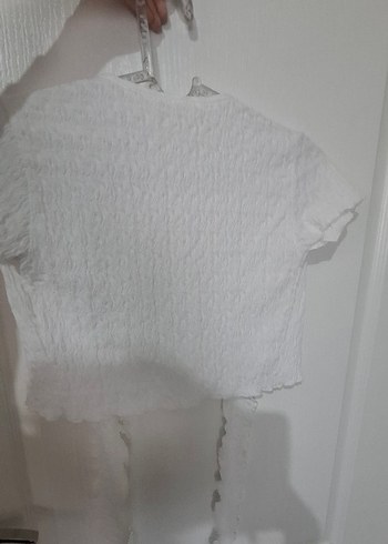 Beyaz Keten Kadın Bohem Bolero - Görsel 4