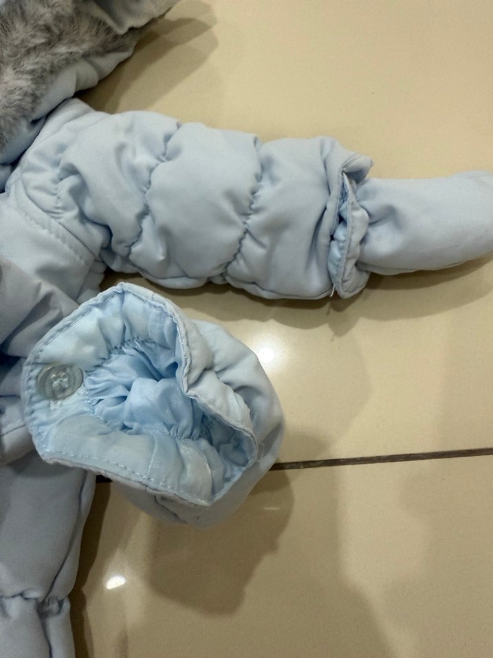 Gri Kürklü Bebek Erkek Tulum - Görsel 3