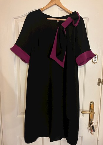 Siyah Uzun Kadın Ofis Tunik Fever 48 Beden - Görsel 2