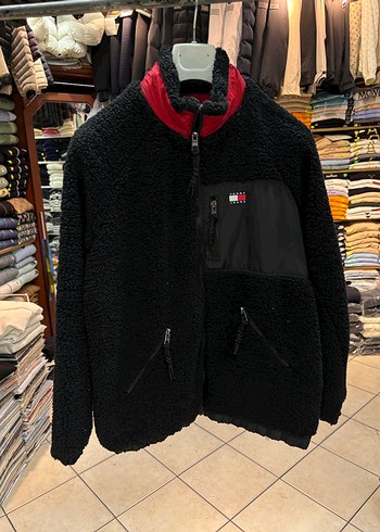 Siyah Fermuarlı Kısa Kesim Erkek Sweatshirt