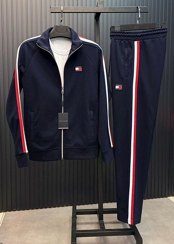 Tommy Hilfiger Mavi Fermuarlı Eşofman Takımı - Görsel 2