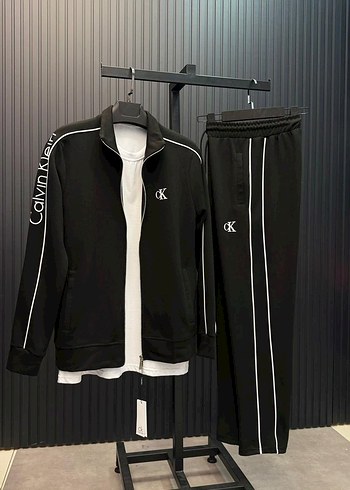 Calvin Klein Siyah Fermuarlı Kadın Eşofman Takımı - Görsel 2