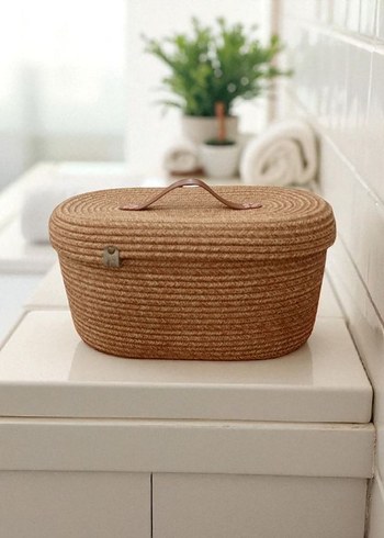 Jüt renginde oval organizer sepet
