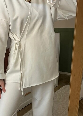 Yandan bağlamalı kimono takım Pinterest model 