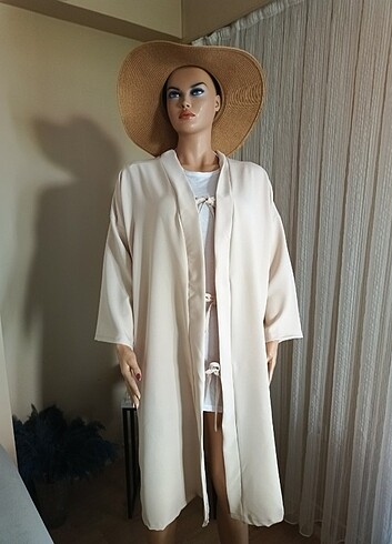 Zara Uzun önden bağlamalı kimono Pinterest model