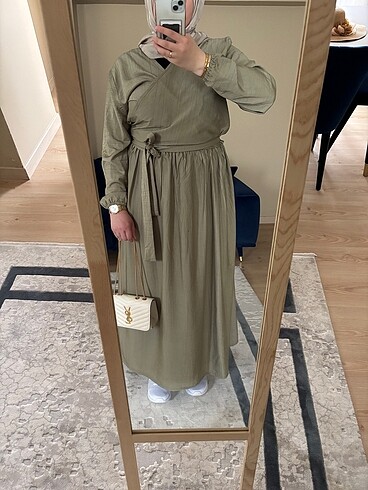 Trendyol & Milla Yandan bağlamalı etek bluz takım kimono ceket