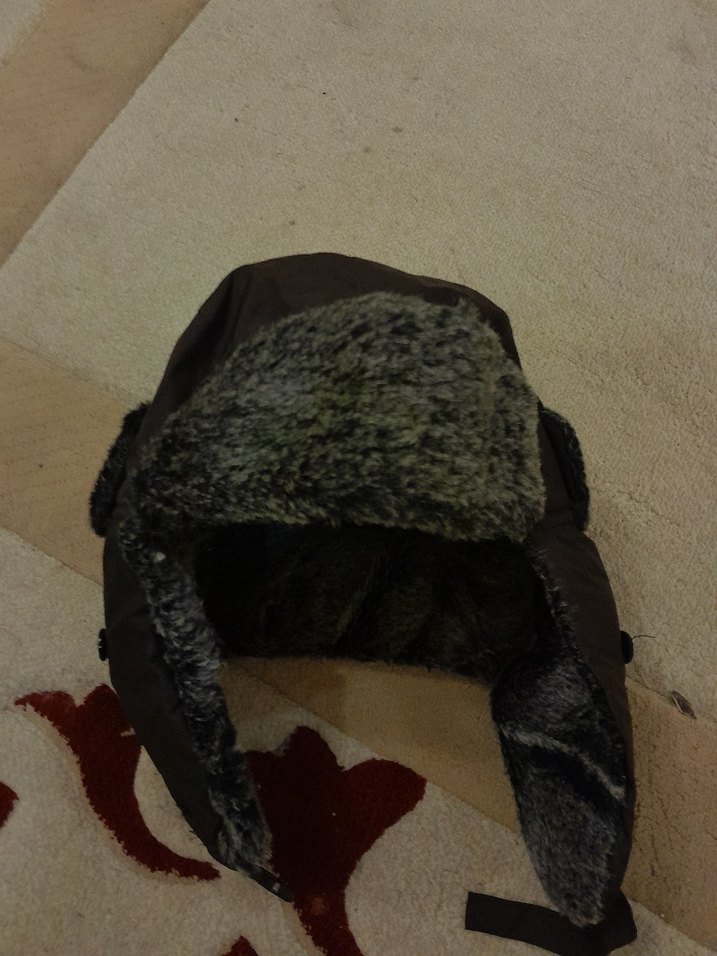 Kadın Gri Kürk Detaylı Sıcak Şapka - Görsel 4