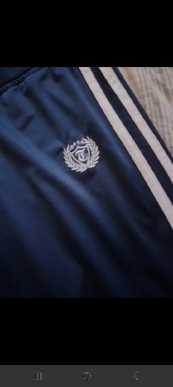 Beyaz Çizgili Mavi Kadın Eşofman - Görsel 2