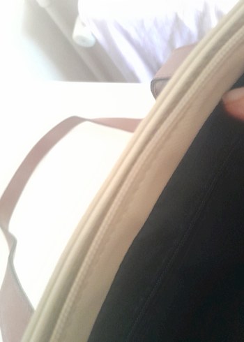 Bej Deri Kadın Çanta - Görsel 7