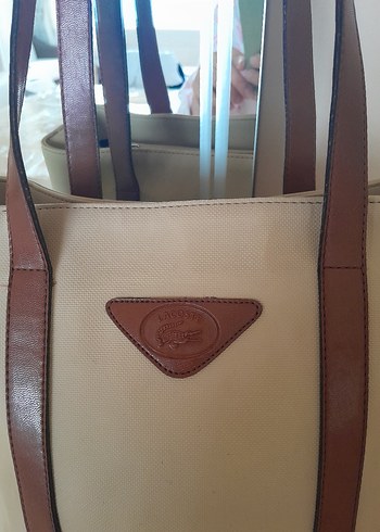 Bej Deri Kadın Çanta - Görsel 2