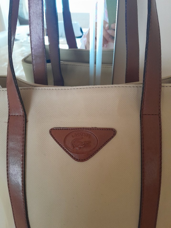 Bej Deri Kadın Çanta - Görsel 2