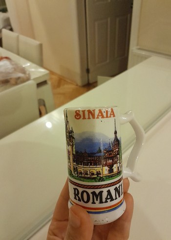 Beyaz Romanya Temalı Mini Kupa - Görsel 2