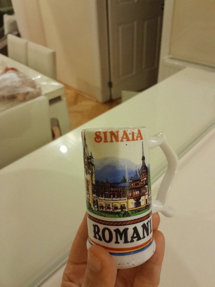 Beyaz Romanya Temalı Mini Kupa - Görsel 2