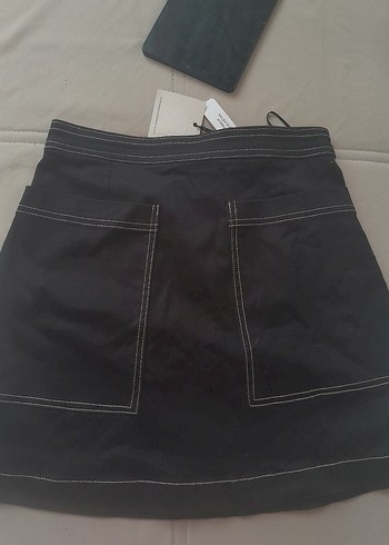 Siyah Midi Kadın Mini Etek - Görsel 2