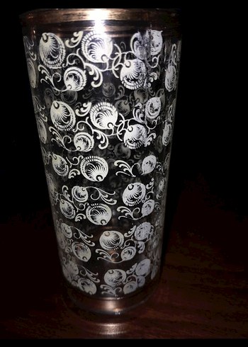 Altın yaldızlı cam bardak - Görsel 2