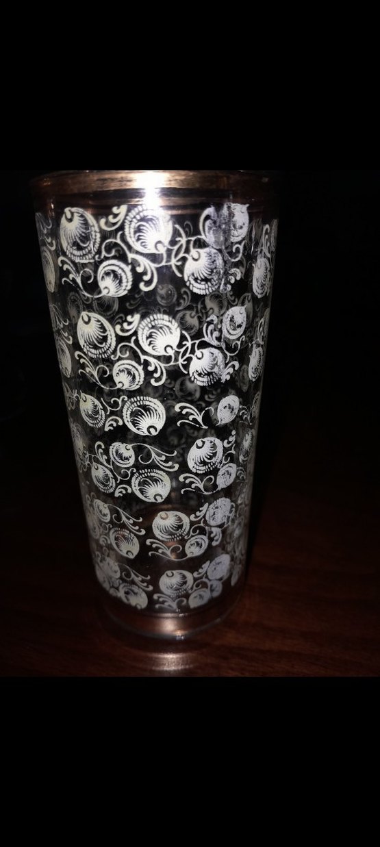 Altın yaldızlı cam bardak - Görsel 2