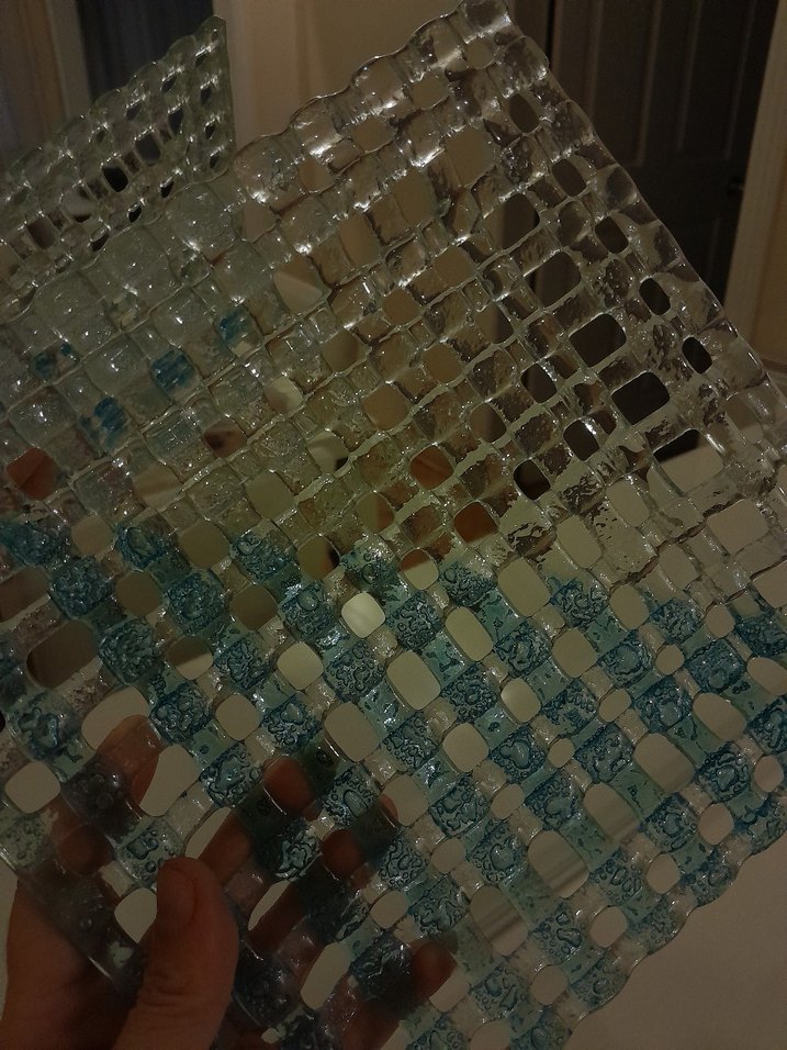 vitray desenli cam dekor tabak - Görsel 3