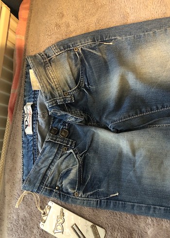 diğer Beden mavi Renk düşük bel vintage ispanyol paça pantolon sıfır