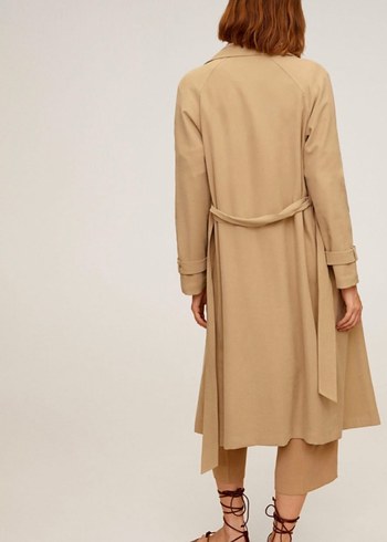 Mango Kadın Uzun Kuşaklı Trençkot - Görsel 4