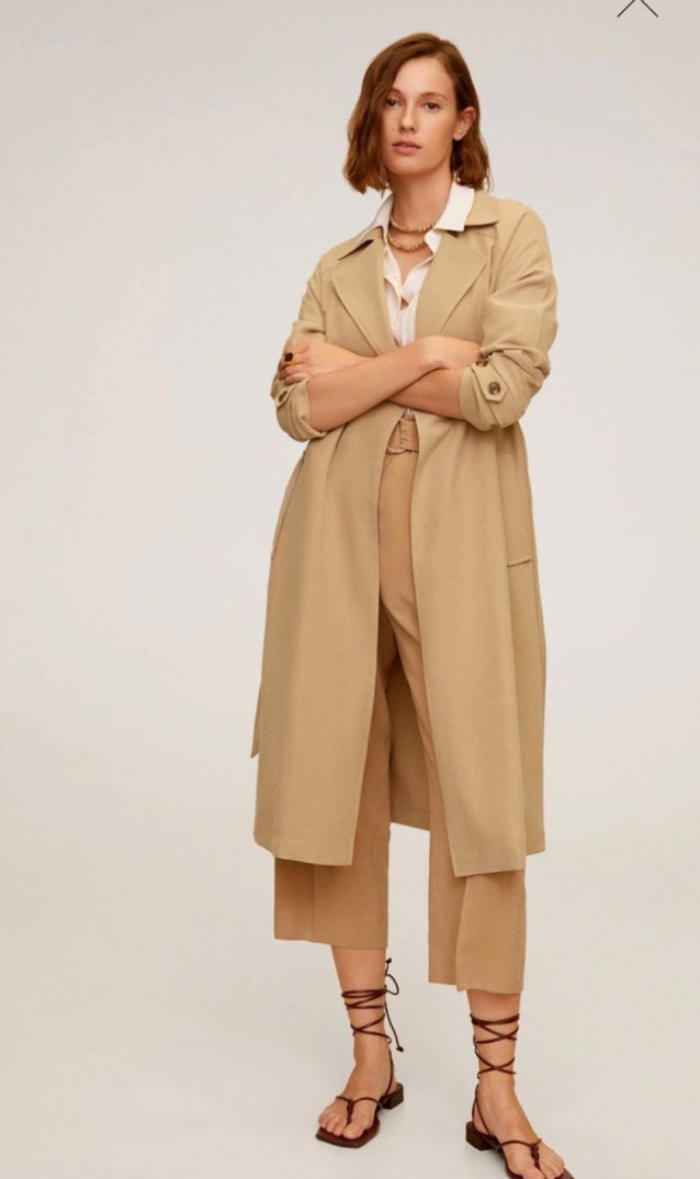Mango Kadın Uzun Kuşaklı Trençkot - Görsel 2