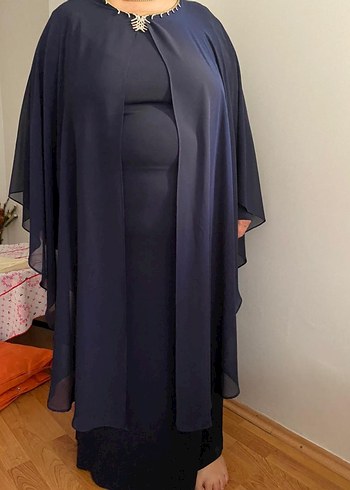 Zincir Detaylı  büyük beden Abiye Elbise - Görsel 5