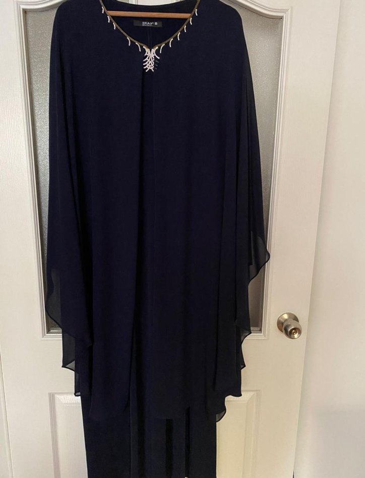 Zincir Detaylı  büyük beden Abiye Elbise - Görsel 2