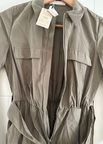 Mango Uzun Kollu Kemerli Kadın Tulum - Görsel 3