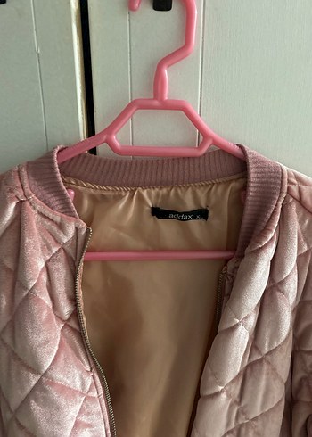 Addax Pembe Kadın Süet Bomber Ceket