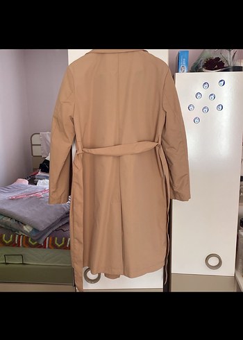 Bej Kadın Midi Trençkot - Görsel 2