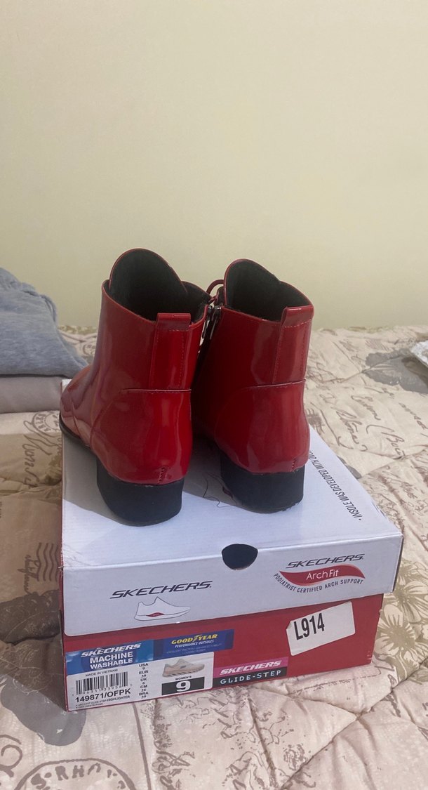 Parlak Kırmızı mini topuk - Görsel 3