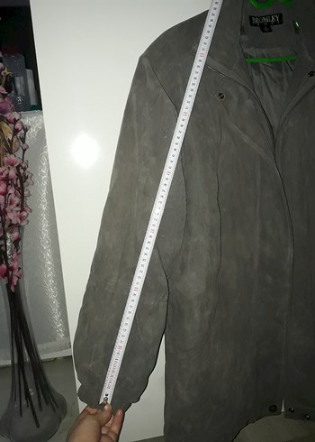 gri bromley erkek mont medium - Görsel 4