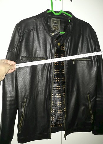 erkek deri ceket medium. - Görsel 3