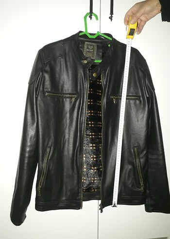 erkek deri ceket medium. - Görsel 2