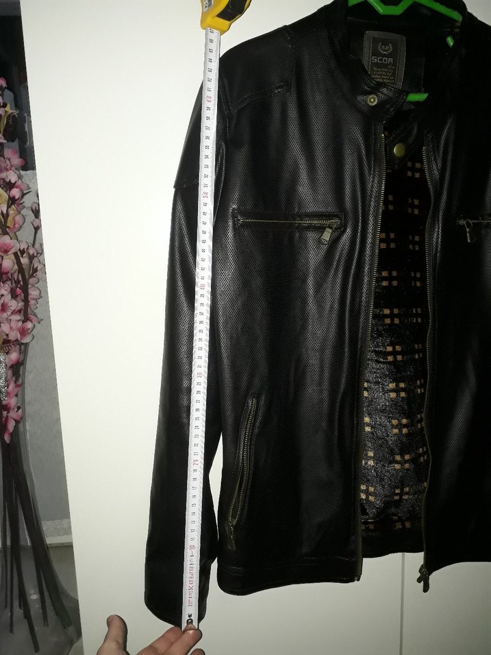 erkek deri ceket medium. - Görsel 4