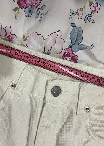 Kadın Ekru Düz Kesim Midi Pantolon - Görsel 5